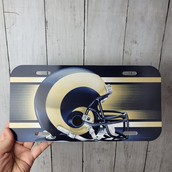 Vintage WinCraft ST. Louis Rams football plastic auto tag license plate &sticker - Picture 12 of 16